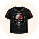 icono camiseta heavy
